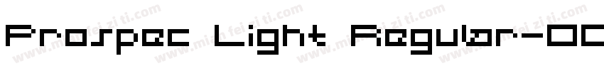 Prospec Light Regular字体转换